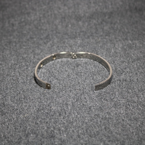 Manuel zed stainless steel clear crystal bracelet bangle - Picture 8 of 8